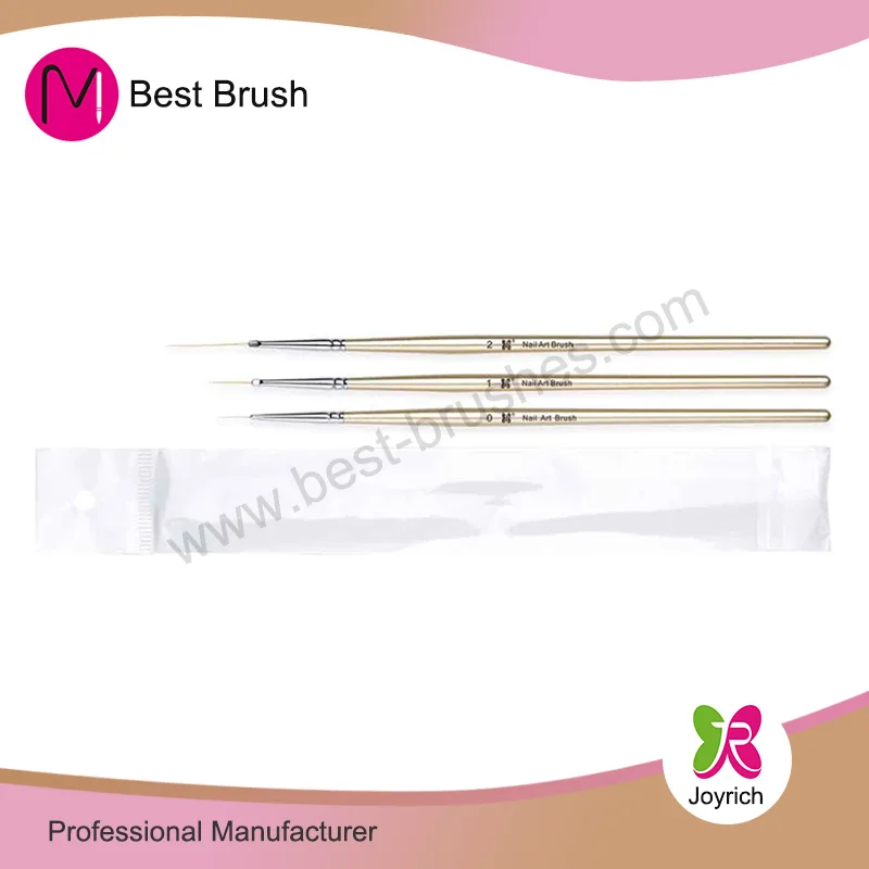 Nail Art Brush Set no ka lima laau gula